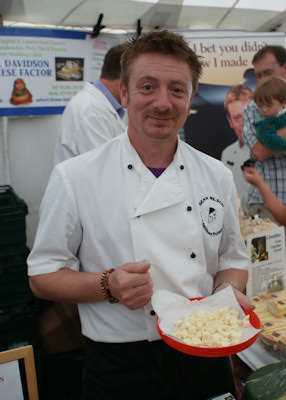 Sean Wilson with Trophy for Best Cheese Bakewell Show 2009