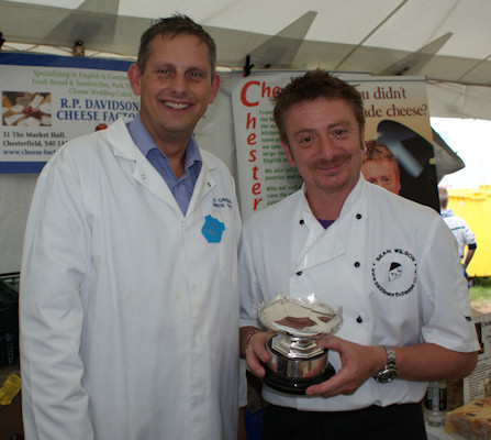 Bakewell Show 2009 Sean Wilson Saddleworth Cheese Company with Simon Davidson