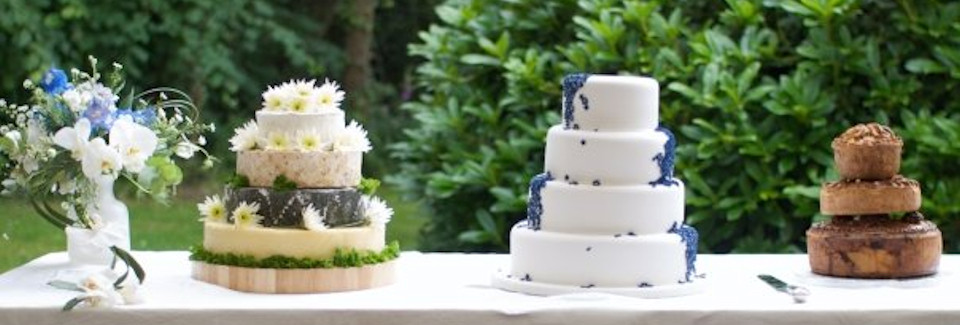 Cheese Wedding Cake and Pork Pie Cake from R P Davidson, The Cheese Factor