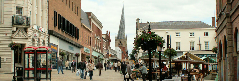 Looking across the Market from outside R P Davidson, The Cheese Factor