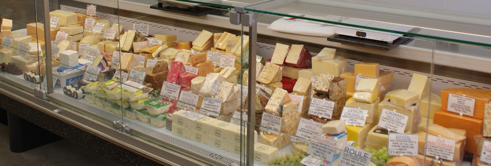 One cheese counter at R P Davidson, The Cheese Factor