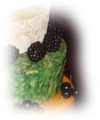 Close up 1 of cake style 1 decoration