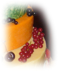 Close up 2 of Cake style 1 decoration