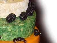 Cheese Wedding Cake Construction - Decoration 1