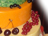 Cheese Wedding Cake Construction - Decoration 2