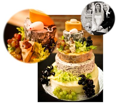 Ellie and Duncan Cheese Wedding Cake from R P Davidson, The Cheese Factor