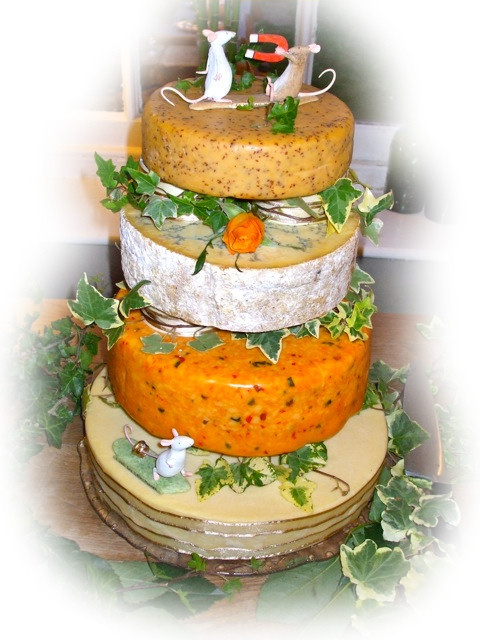 Cheese Wedding Cake Examples 12