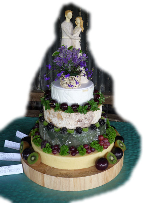 Cheese Wedding Cake Examples 6