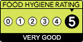 5 star Food Hygiene Rating