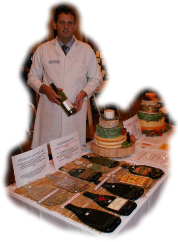 Flattened Bottles on show at the Wedding Fair