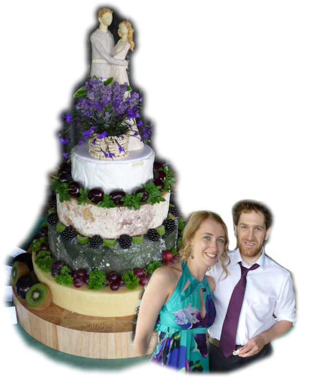 Cheese Wedding Cake Featured-Couples 2